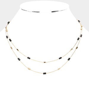 Layered necklaces