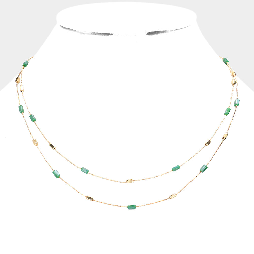 Layered necklaces